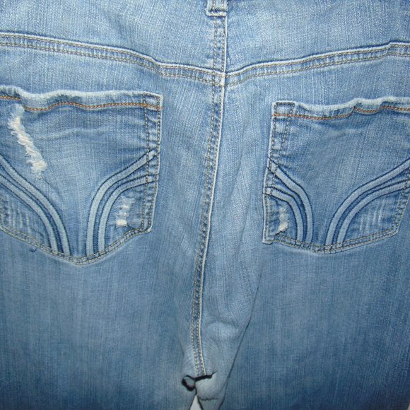 Torrid Jeans Women's Plus Size 24 Blue Distressed Ripped Straight Denim Pants - Picture 6 of 10